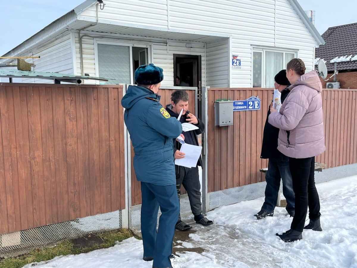 В Белой Глине прошел противопожарный профилактический рейд | 20.02.2023 | Белая  Глина - БезФормата